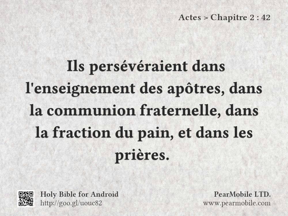 Actes, Chapitre 2:42